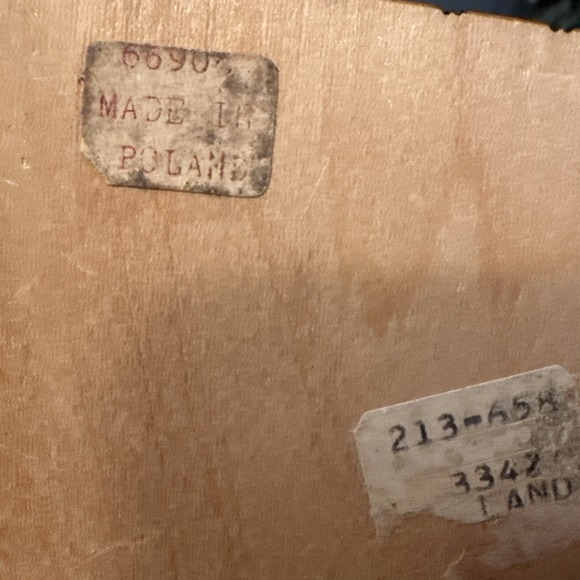 Polish Wooden Trinket Jewelry Box Intricate Hand Carved Floral Patterns Poland - Picture 5 of 5